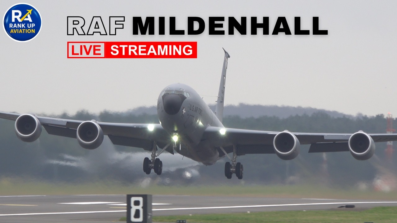 🔴LIVE RAF Mildenhall | KC-135 , C130