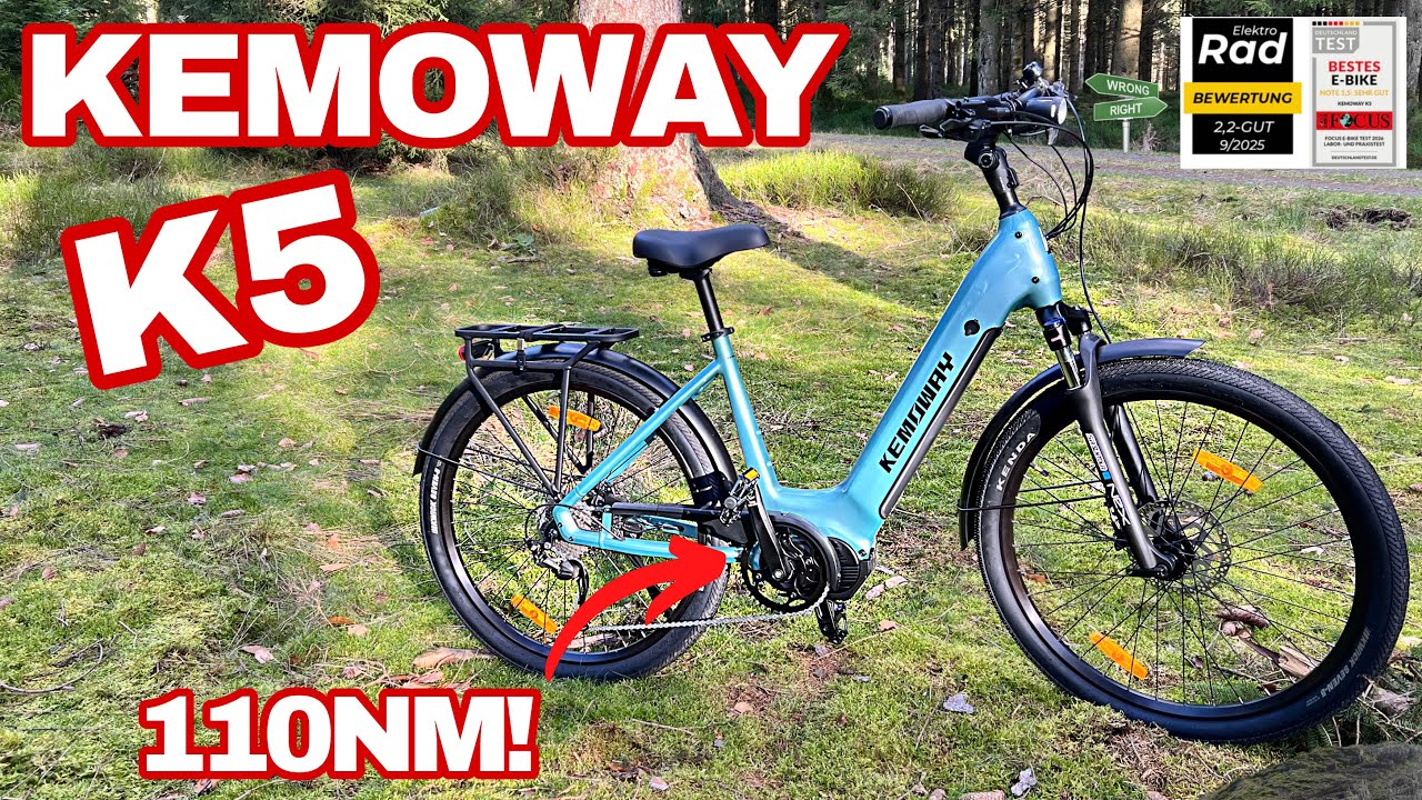 KEMOWAY K5 Test Review zum 110 NM starken Ebike Pedelec mit Ananda Mittelmotor