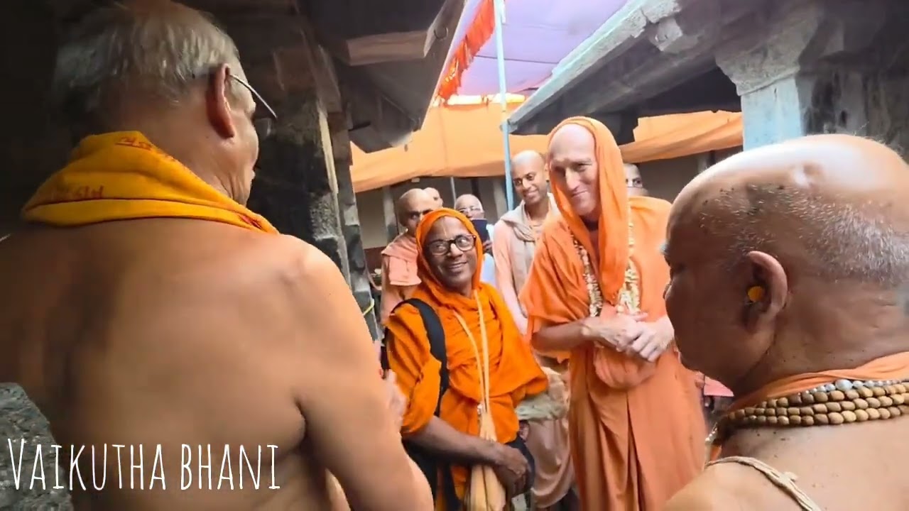 Sril Subhag Swami guru maharaj in sri sri Balram temple Udupi 