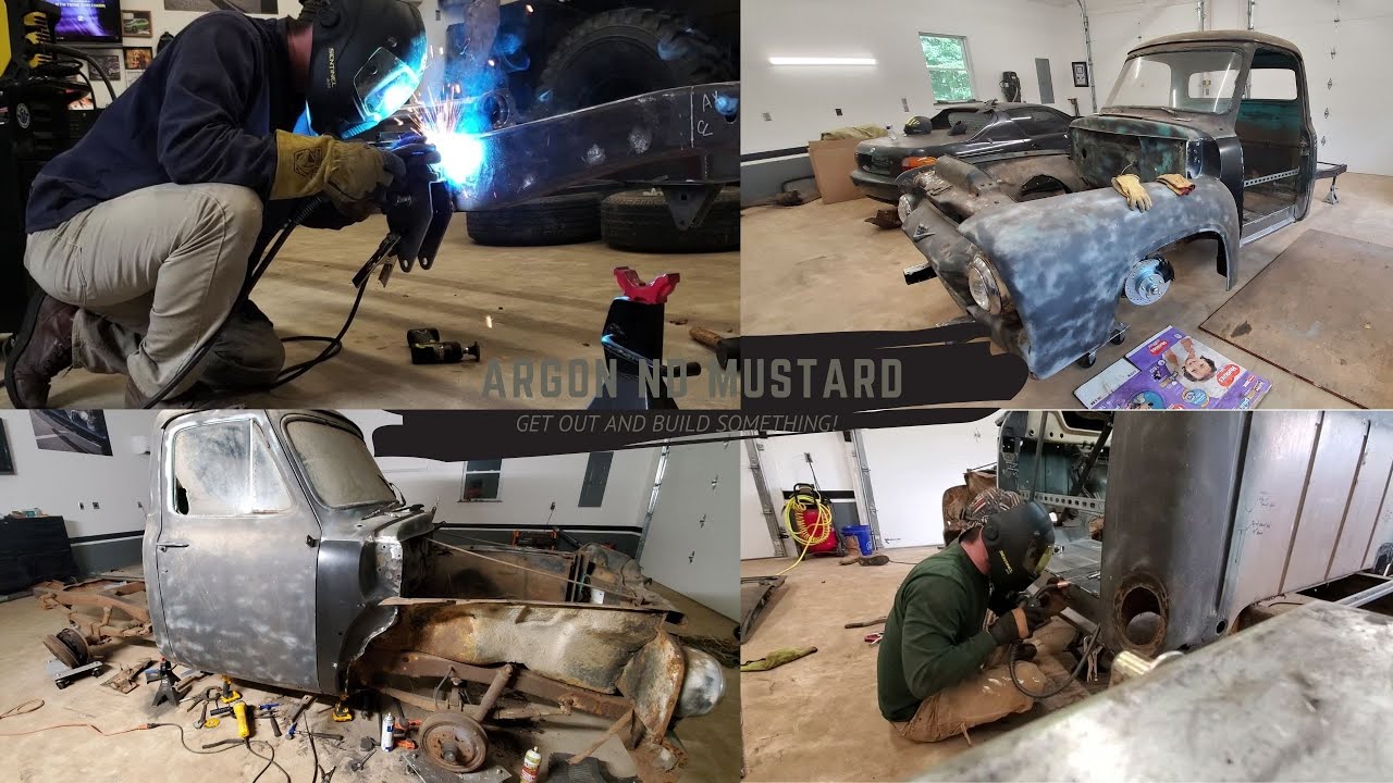 1954 F100 TCI Four Link Mockup and Welding