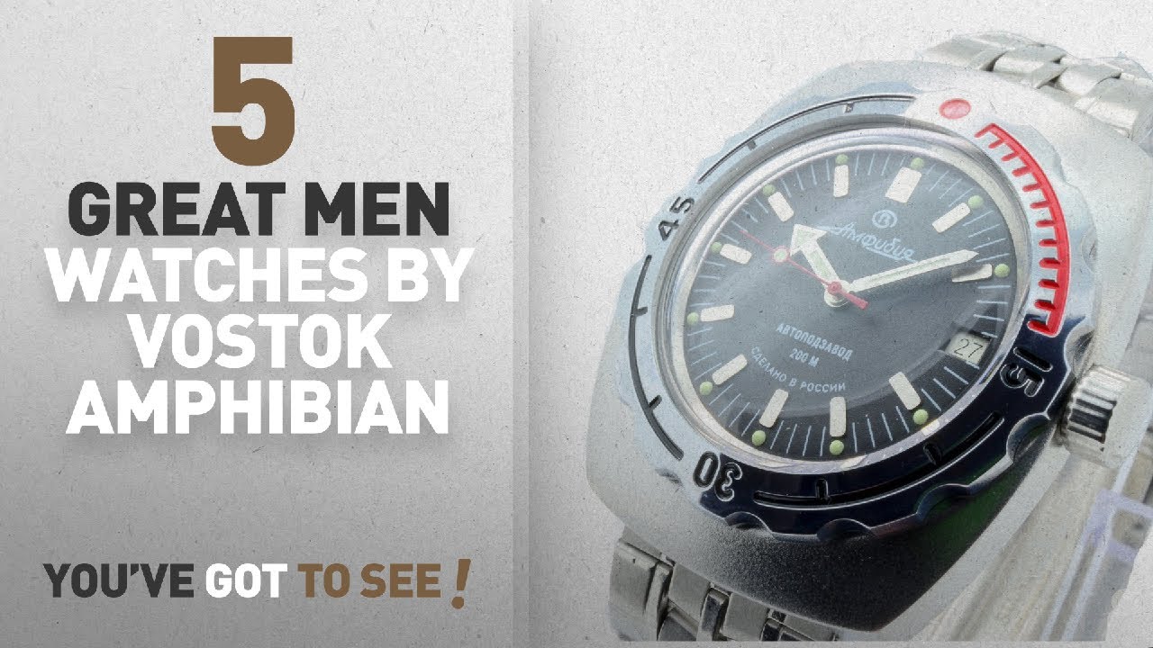 Top 10 Vostok Amphibian Men Watches [ Winter 2018 ]: Vostok Amphibian 090662 / 2415b Russian