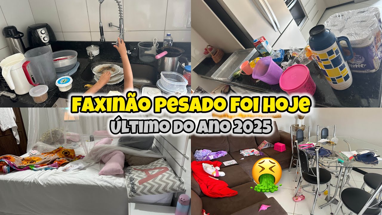 ✅ A ÚLTIMA FAXINA PESADA DO ANO 😳 muita bagunça