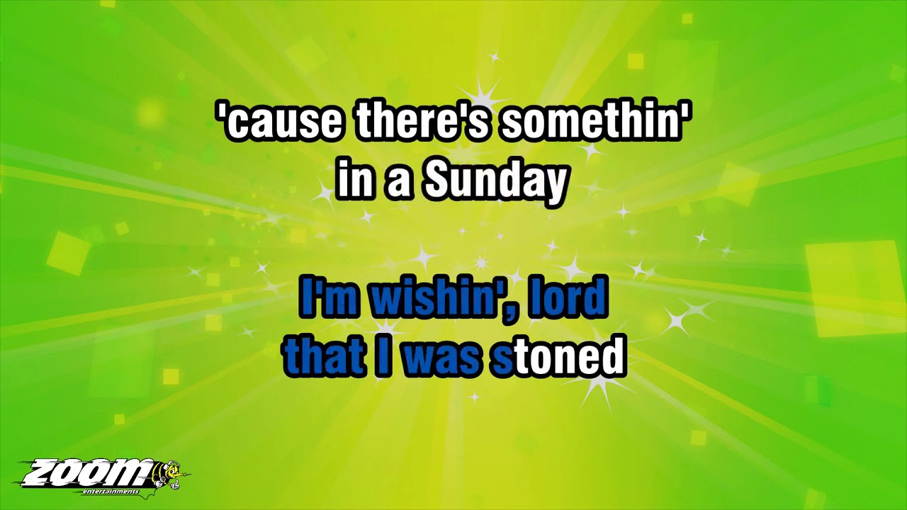 Johnny Cash - Sunday Mornin' Comin' Down - Karaoke Version from Zoom Karaoke