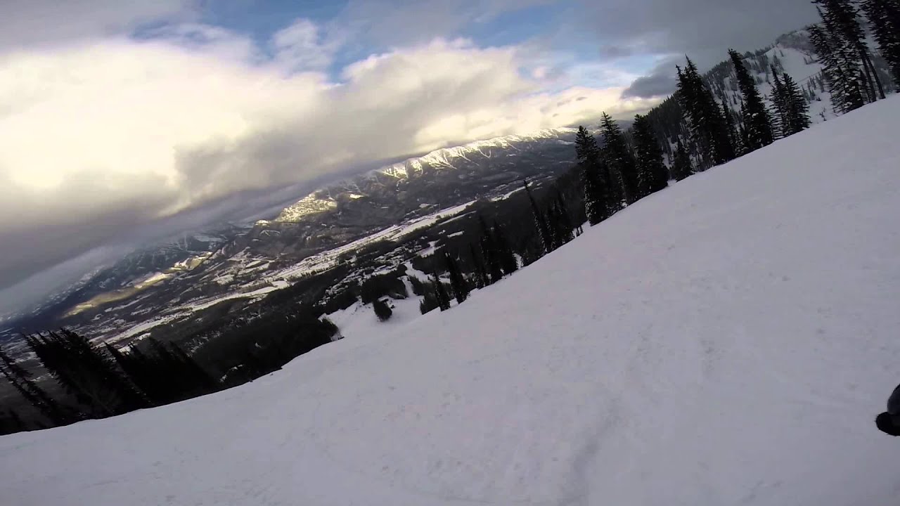 Skiing Fernie Top of Boomernag Chair - Lizard Bowl Bear Ridge - 24th December 2013