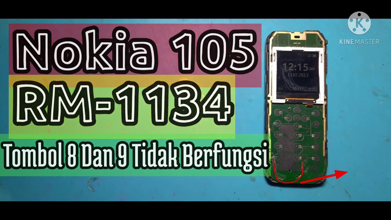 Nokia 105 new RM-1134 Tombol 8 Dan 9 Tidak Berfungsi