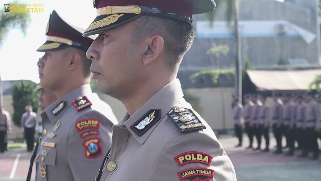 UPACARA SERTIJAB WAKAPOLRES DAN KABAG OPS POLRES MAGETAN