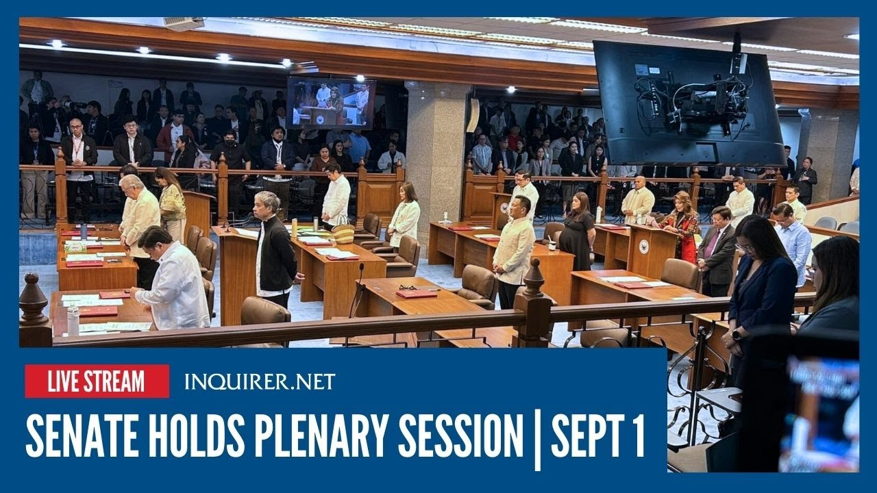 LIVE: Senate holds plenary session | September 1