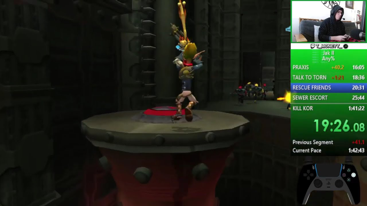 Jak 2 PS5 Any % Speedrun in 1:39:27