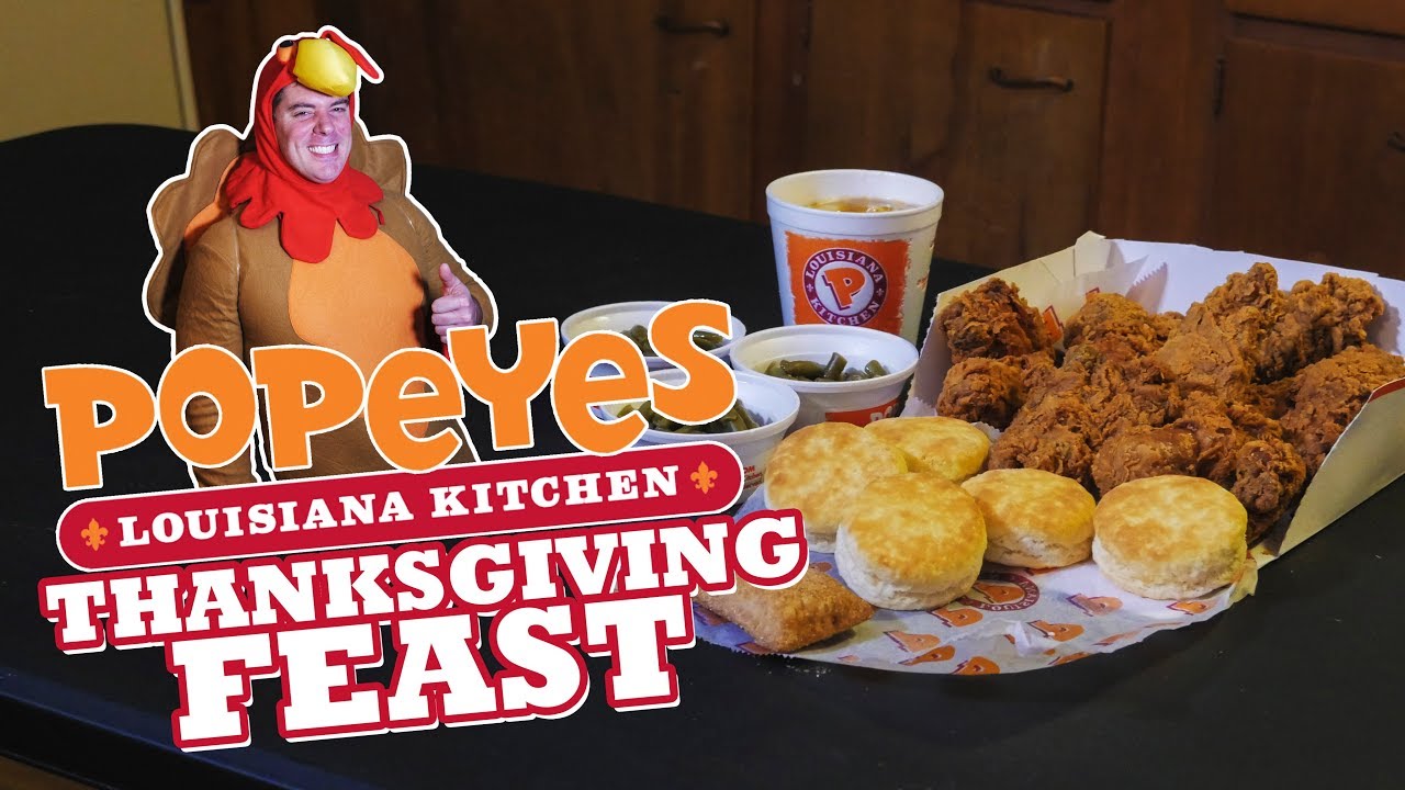 POPEYES THANKSGIVING $20 HOLIDAY FEAST CHALLENGE!!