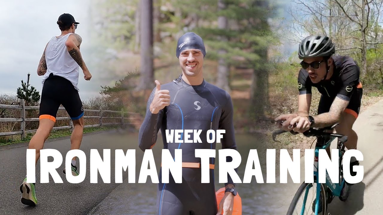 Full Week of IRONMAN TRAINING | My FIRST Triathlon