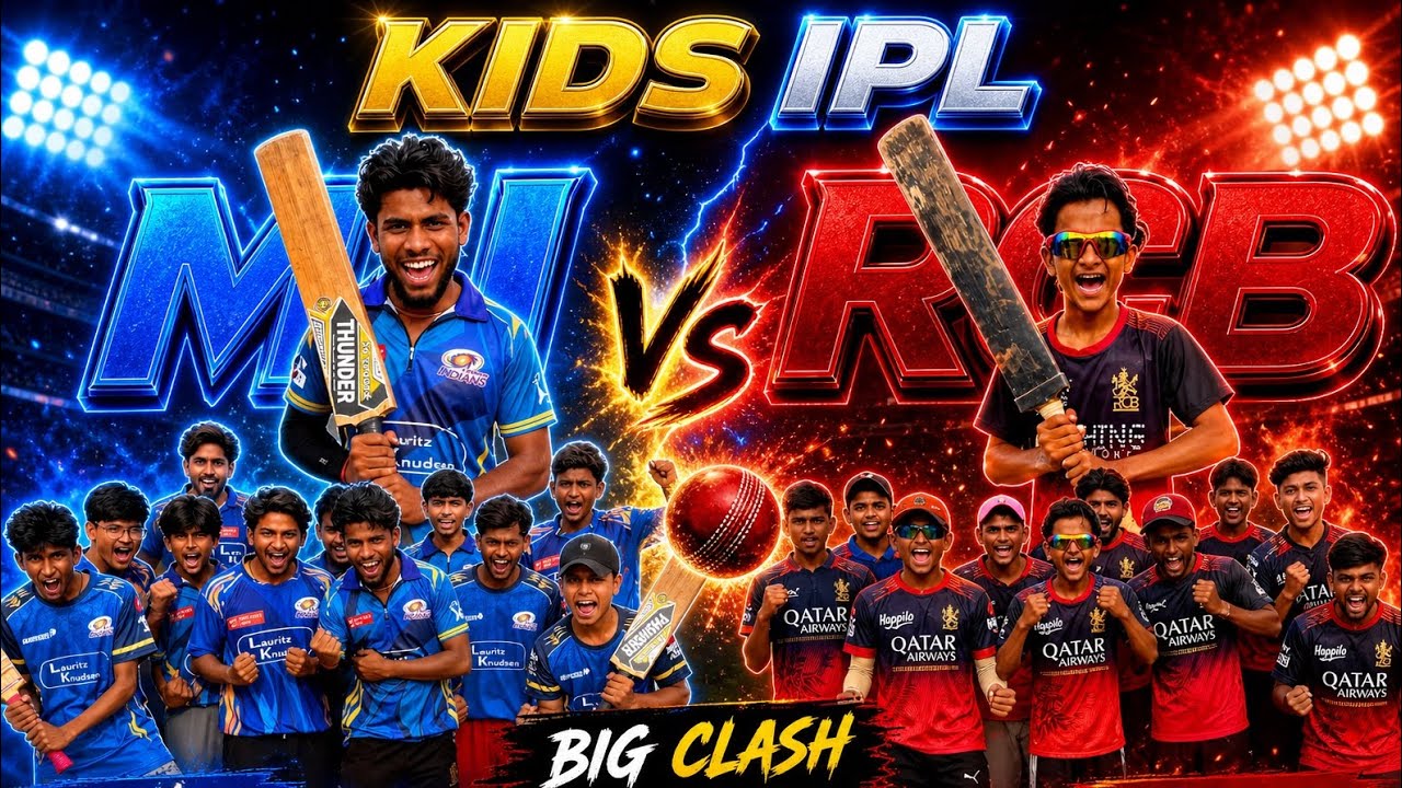 RCB vs MI Match 🔥Kids IPL 2026 Season 1 😍 Match 2 ⚡️