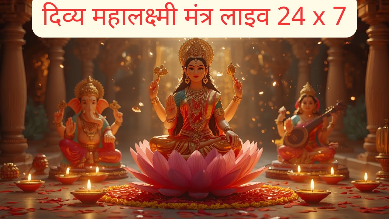 धनप्राप्ति महालक्ष्मी मंत्र लाइव | 2 hr दिव्य भक्ति & आशीर्वाद #mahalakshmimantra #diwali2025 #live