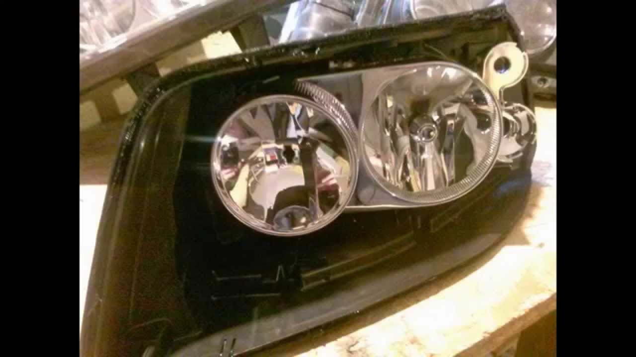 VW T5 - montaż soczewek w reflektory