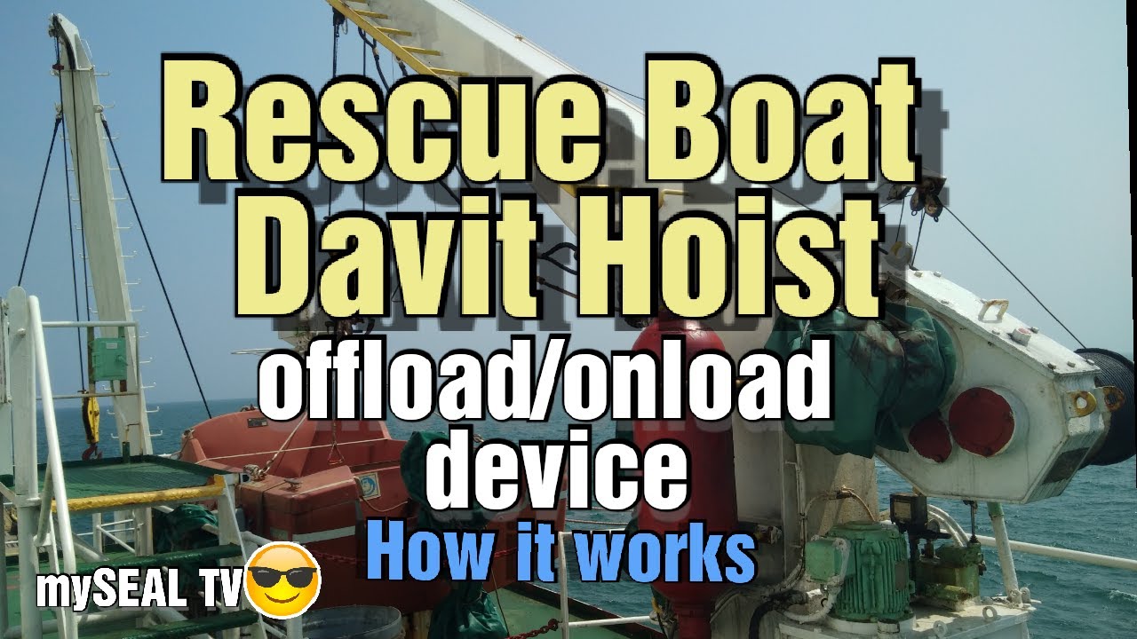 Rescue Boat Davit Hoist Offload/Onload Device How it works.
