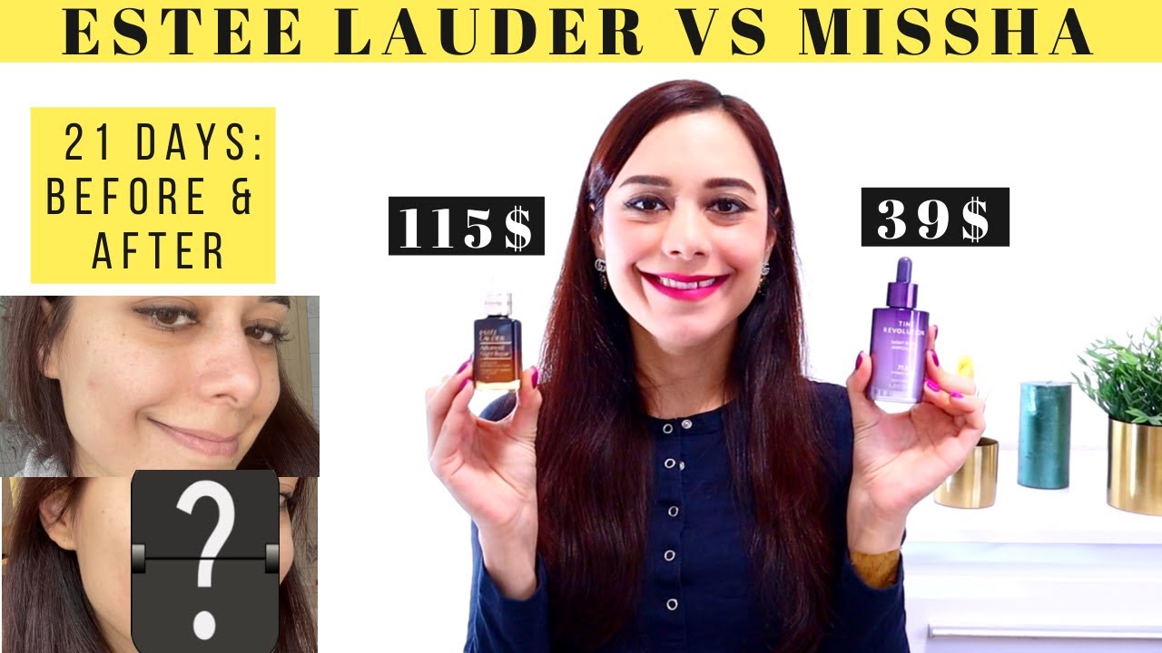 ESTEE LAUDER ADVANCED NIGHT REPAIR VS MISSHA NIGHT REPAIR | Serum for glowing skin/ even skin tone😱