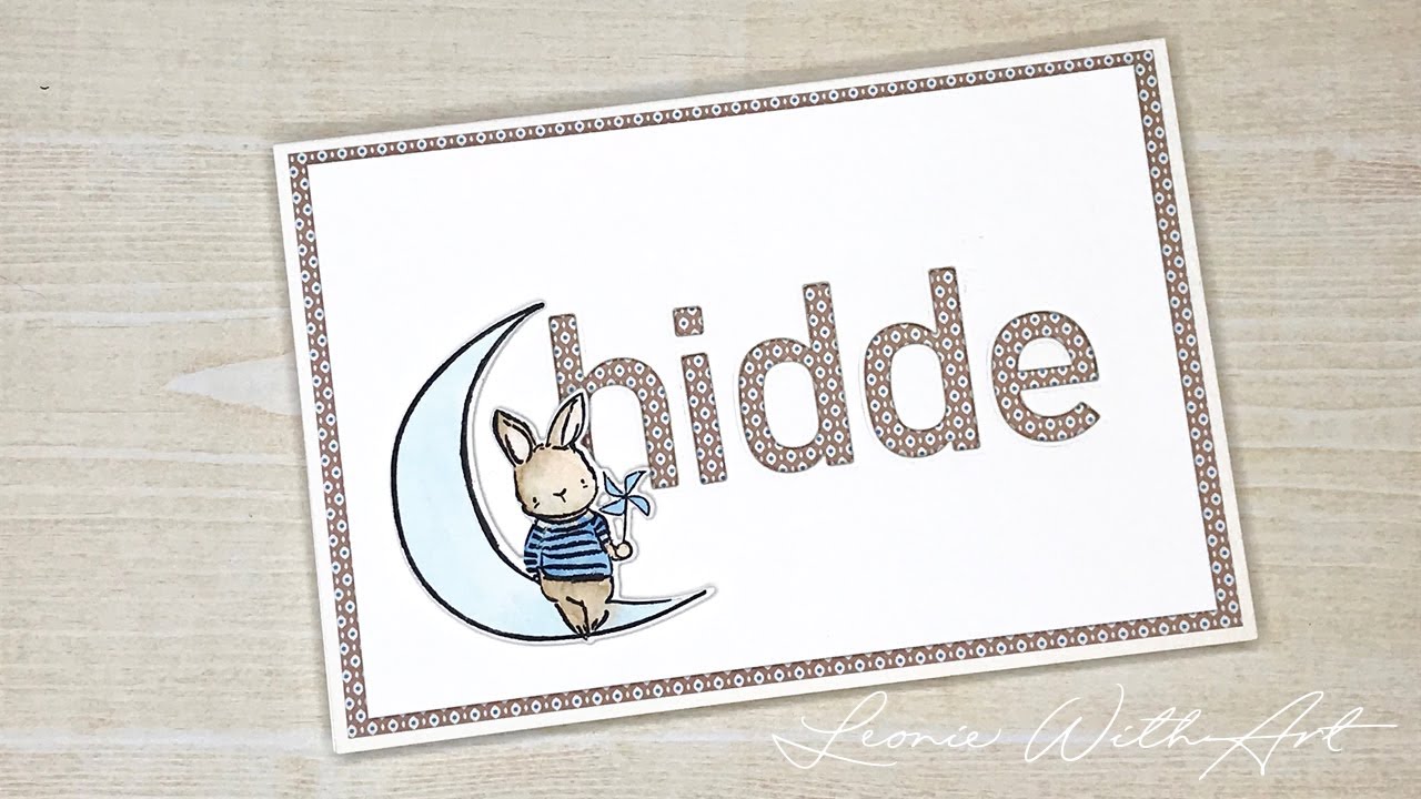 Nellie Snellen | Baby Card with Large Alphabet Dies