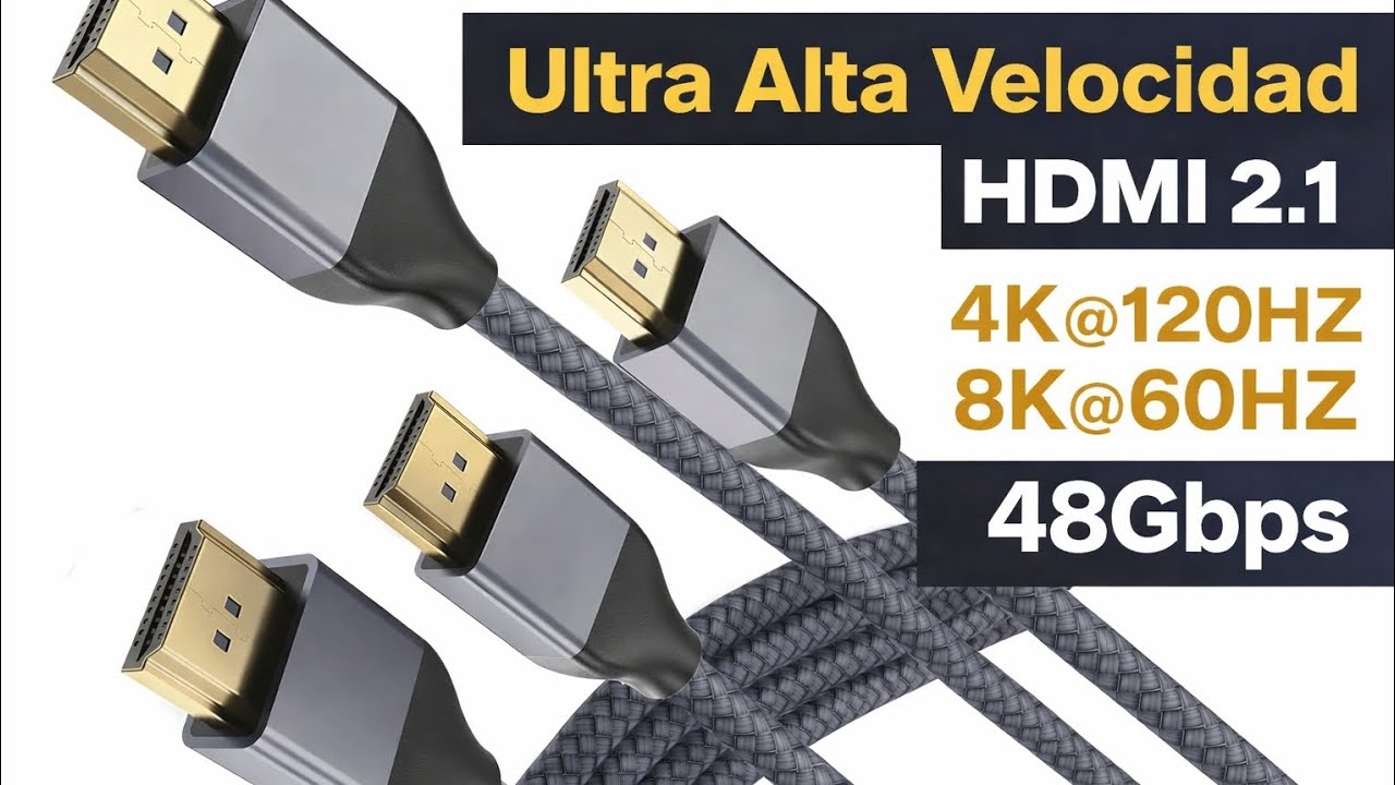 El mejor cable HDMI 2.1 Ultra Alta Velocidad 4K a 120HZ - 8K a 60HZ calidad/precio