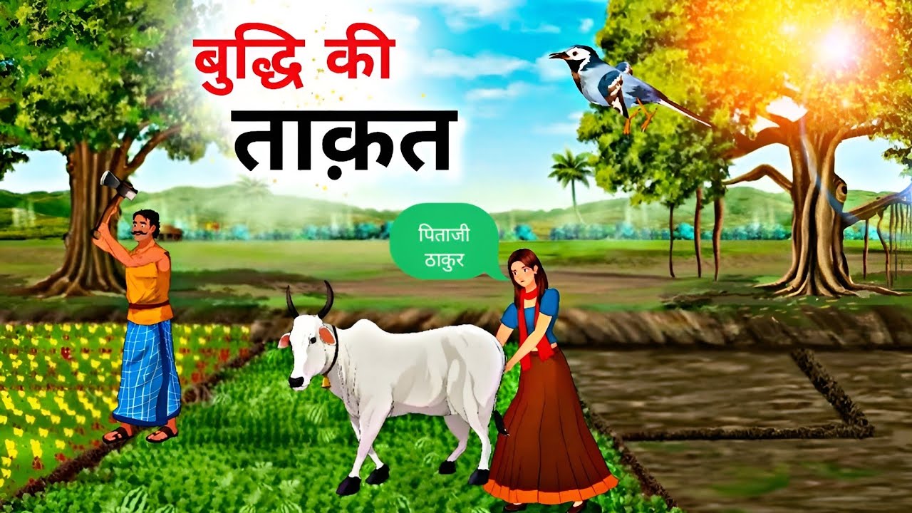 बुद्धि की ताक़त  जब दिमाग जीत गया ताक़त से | Hindi Moral Kahani | Hindi Kahaniya | 2D Animated Story