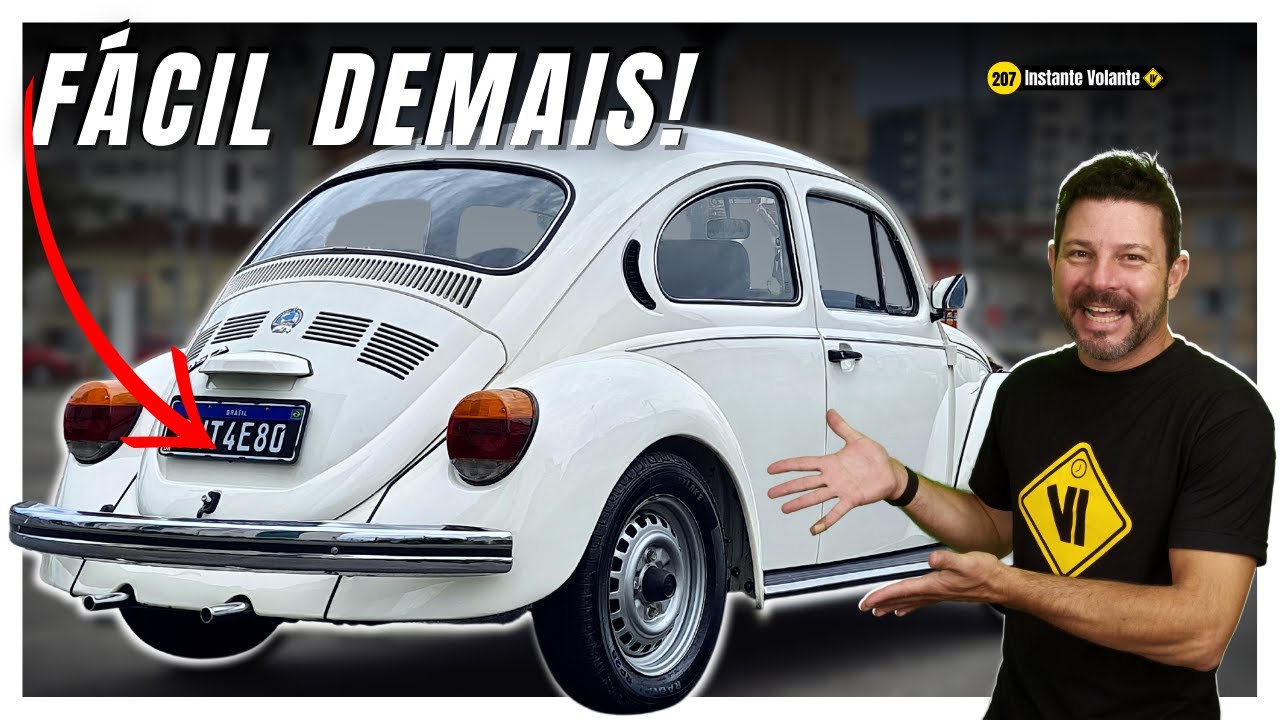 Como ter a PLACA PRETA no carro | B&ocirc;nus: Detalhes do Fusca do Instante Volante 📺 207