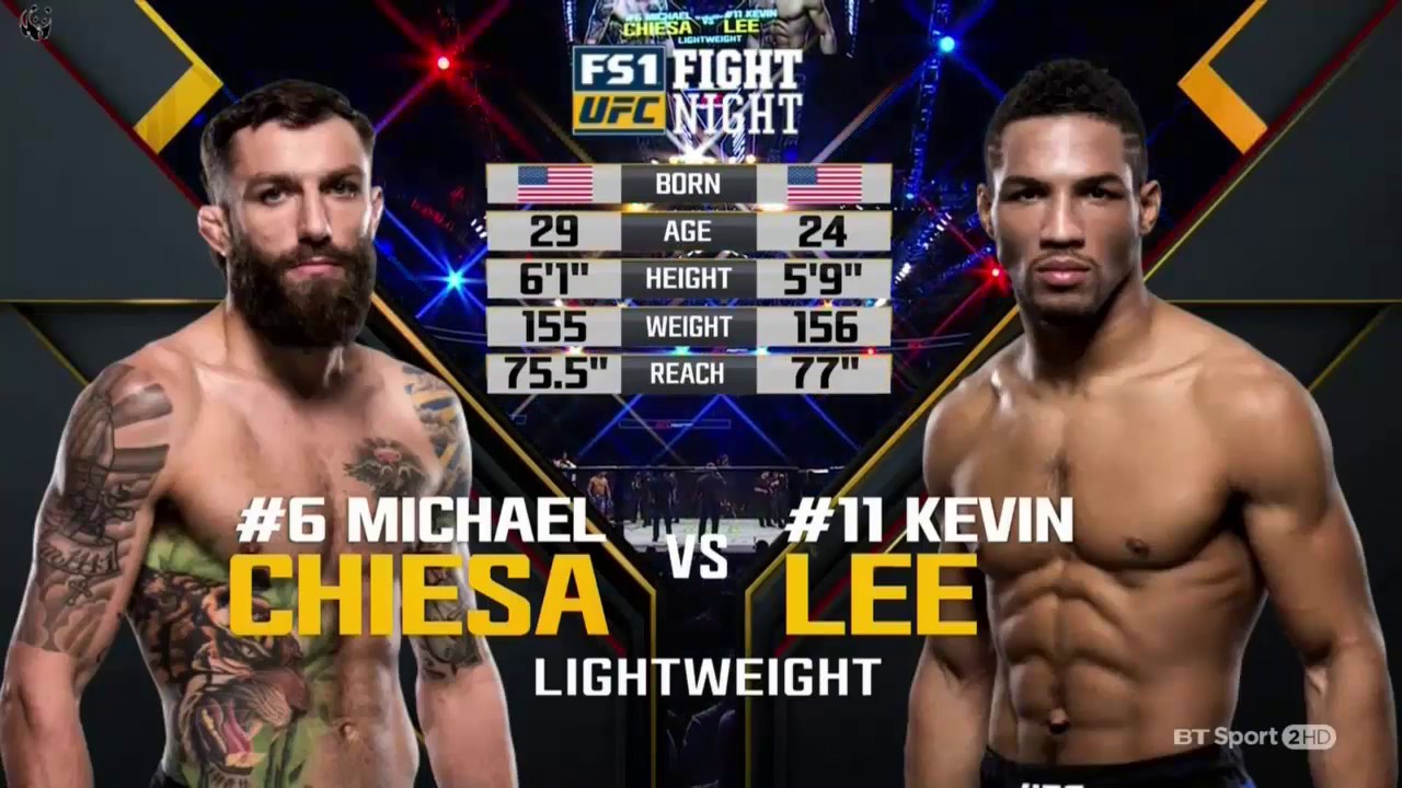 Kevin Lee vs. Michael Chiesa full fight HD, UFC 112