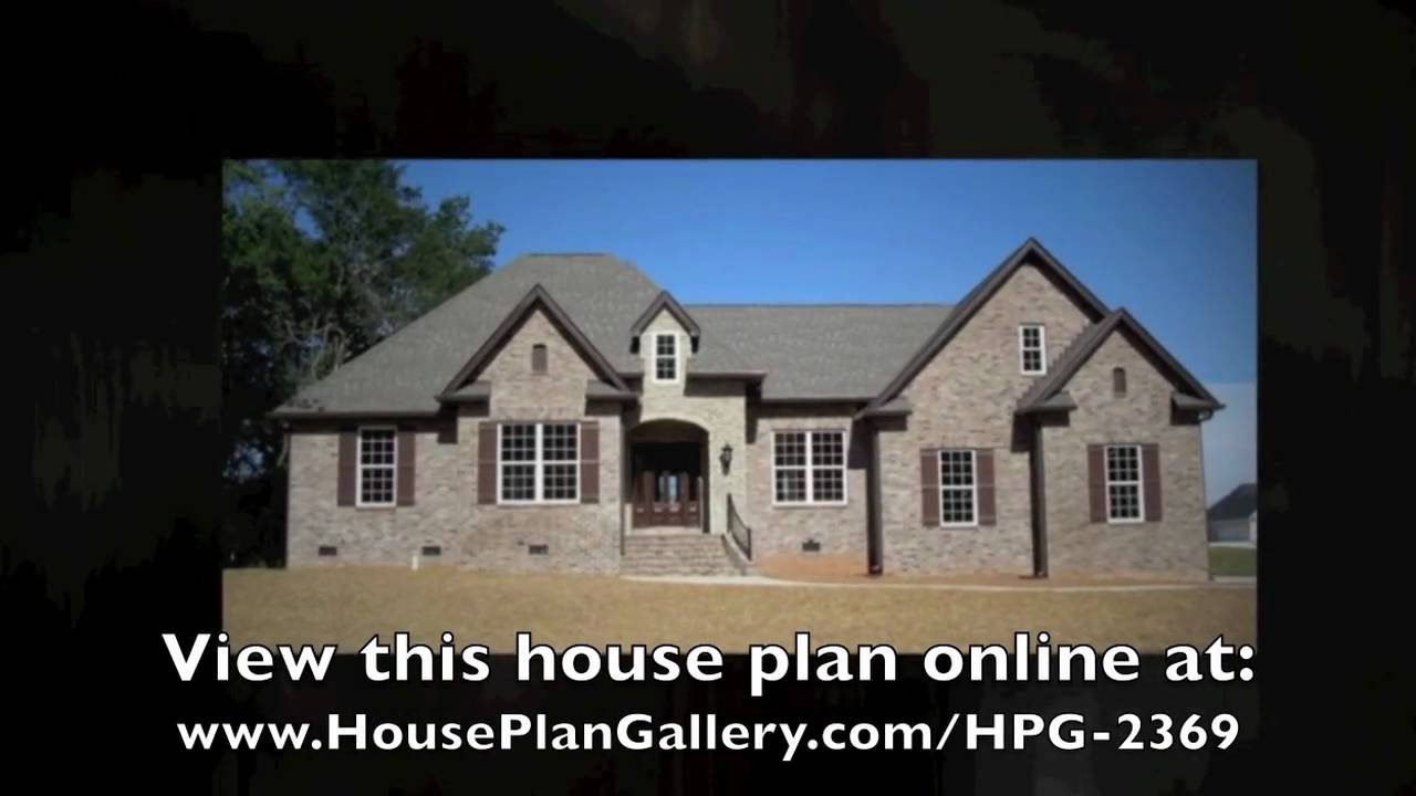 French Country House Plans - HPG-2369-1 by House Plan Gallery