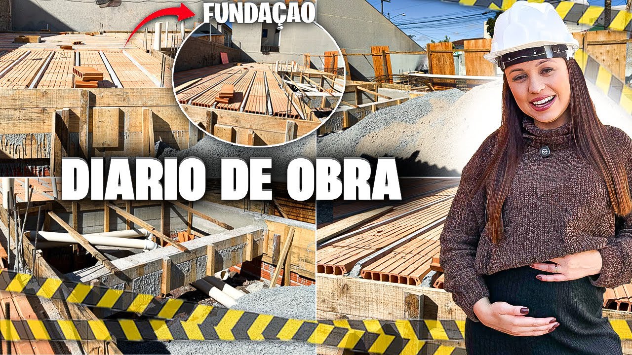 A CONSTRUÇÃO DA NOSSA CASA COMEÇOU | FINALIZAMOS TODA A FUNDAÇÃO | Diário de obra 01