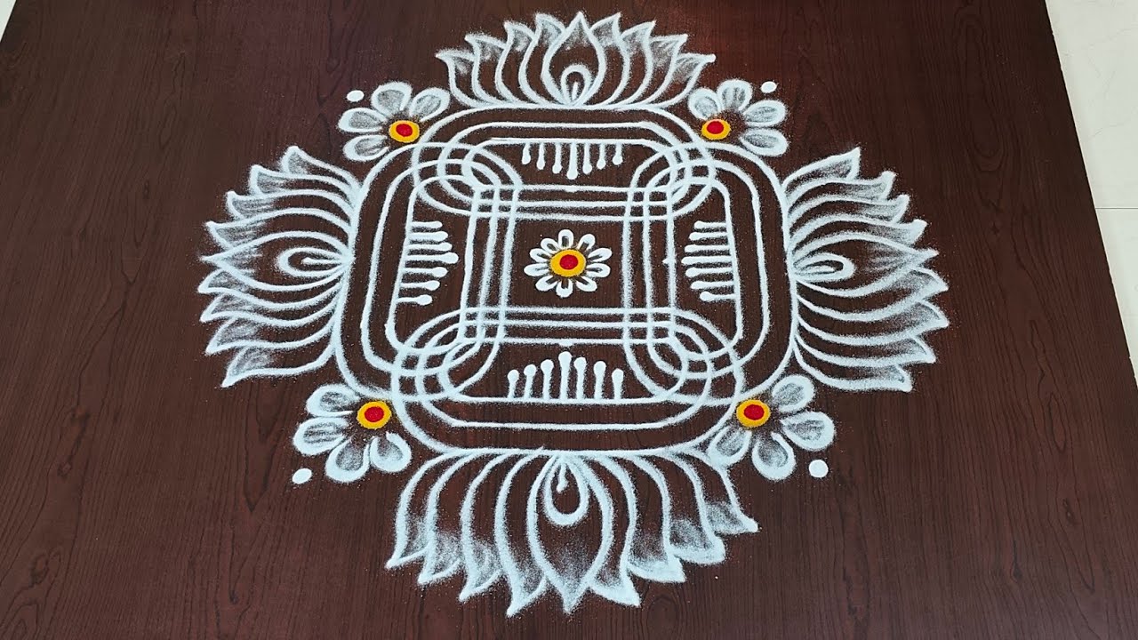 Dhanurmasam geethala muggulu|3dots padi kolams|pongal kolams|easy sankranti muggulu#Rang Kaa Rangoli