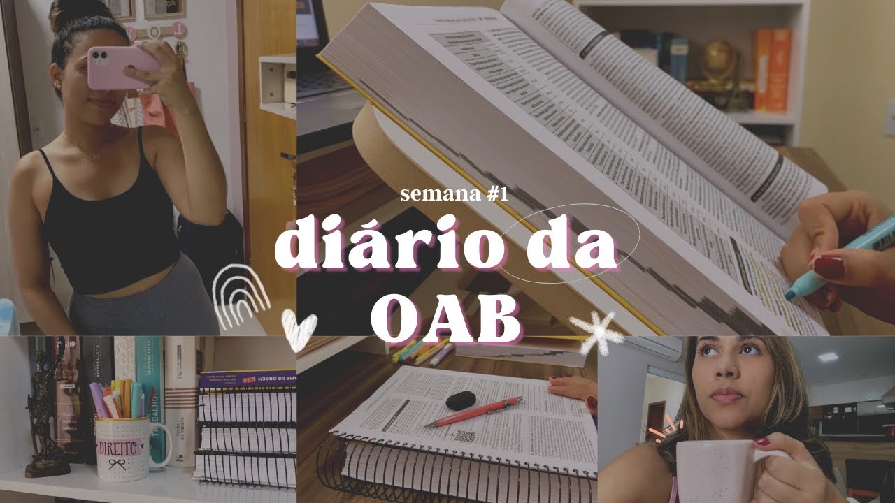 Diário da OAB [semana 1] | iniciando os estudos | rotina real de uma oabeira 🤓📚