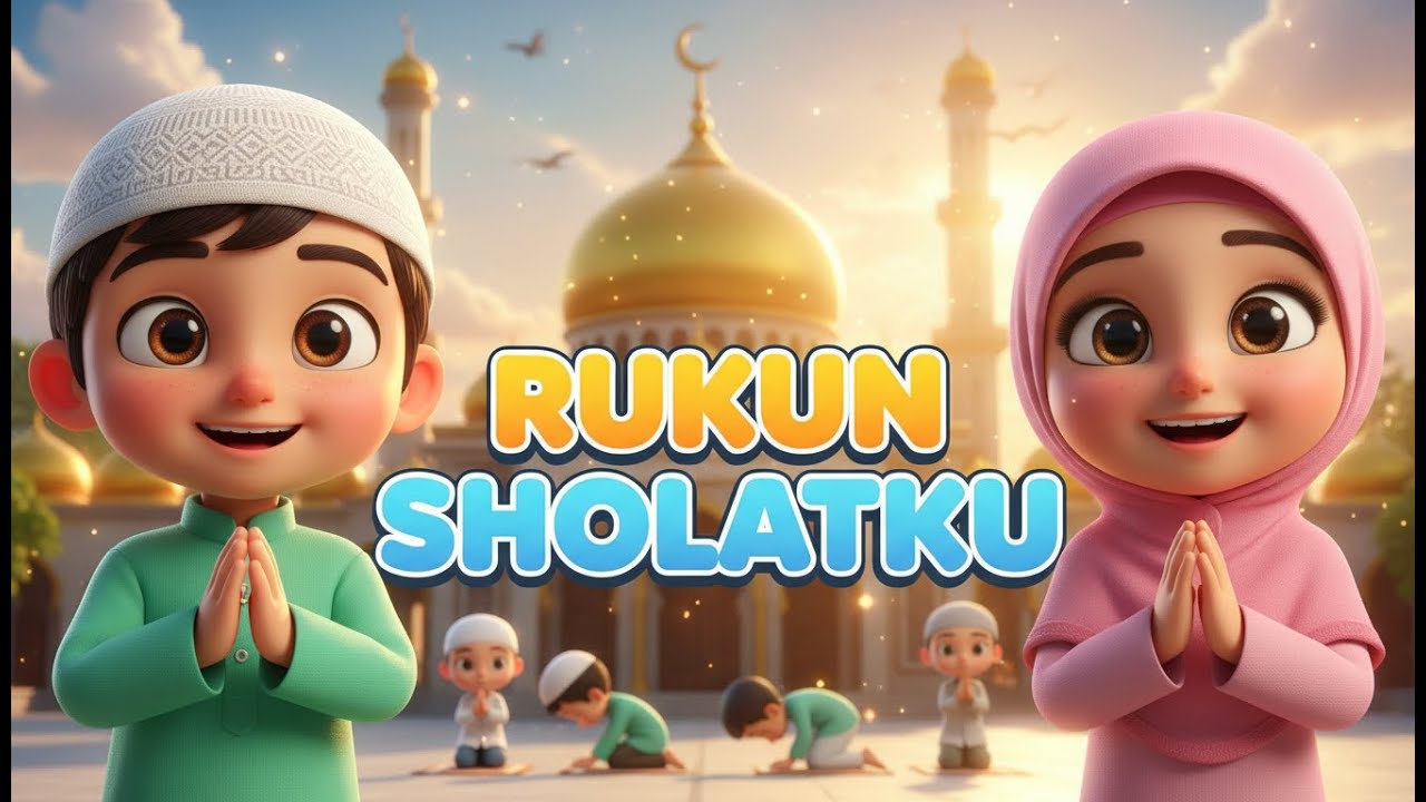 RUKUN SHOLATKU 🕌✨ | Lagu Anak Islami Ceria & Mudah Dihafal!