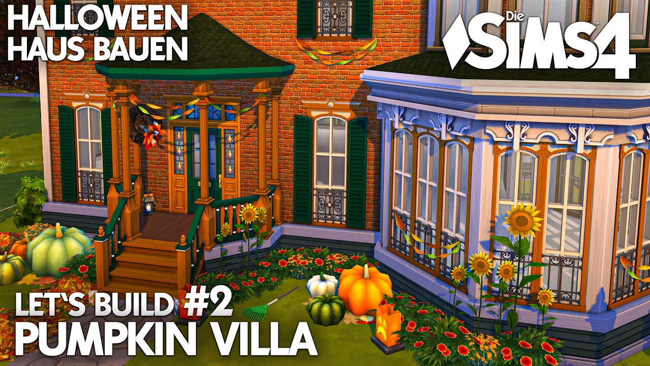 Pumpkin Villa bauen #2 🎃 Die Sims 4 Halloween Haus Grundriss