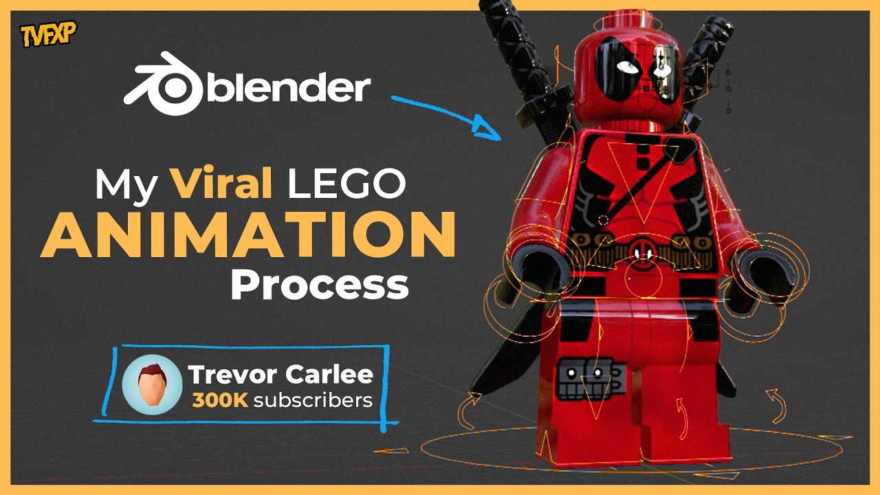Этот лайфхак с анимацией LEGO в BLENDER изменил мою жизнь | Тревор Карли