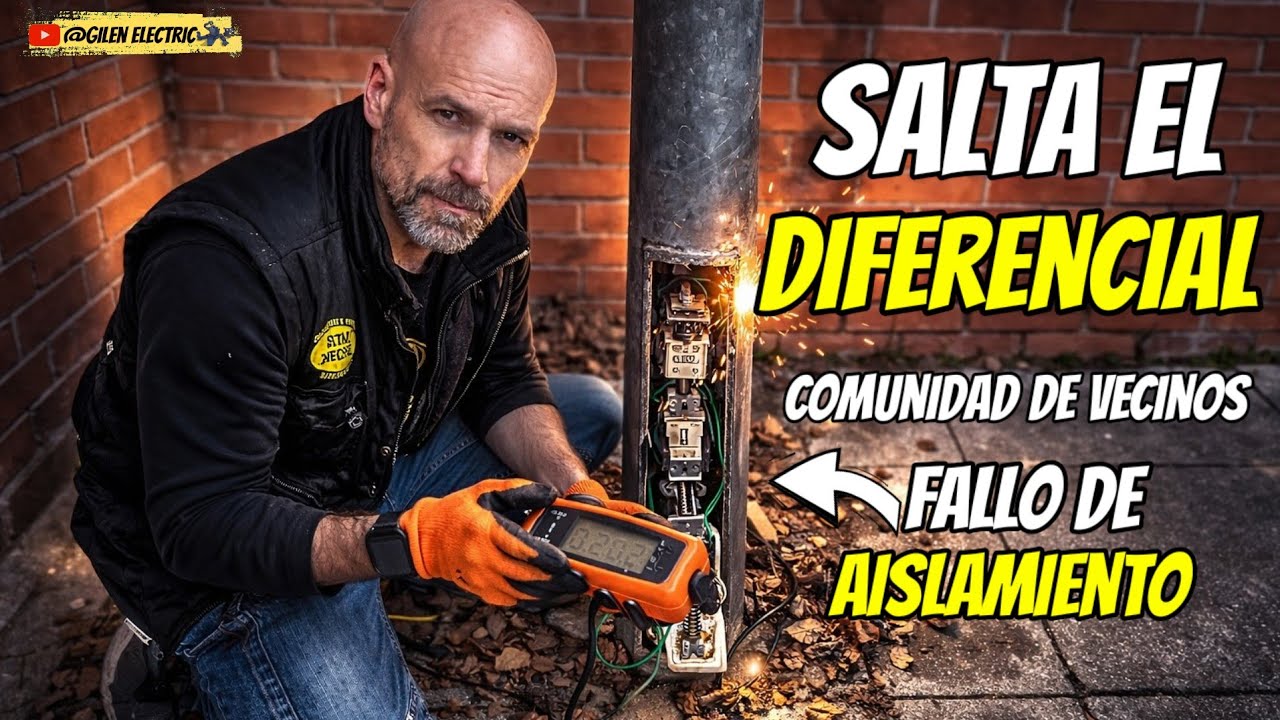 ⚡ Por qué SALTA el DIFERENCIAL: fallo de AISLAMIENTO en farolas (caso REAL + pruebas con megger)