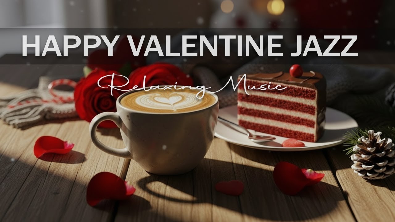 🍰 Happy Valentine Day 🌹 Smooth Bossa Nova & Cozy Coffee Music for Study, Work & Relax.