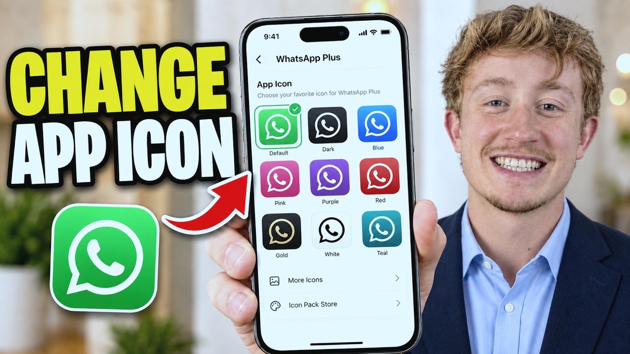 How To Change WhatsApp App Icon With WhatsApp Plus - Full Guide