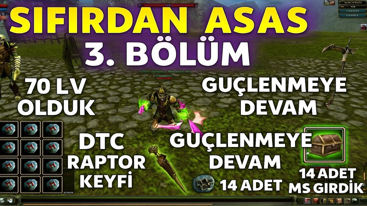 AngaraLiAsas  Zero #3 | Puslu Sıfırdan Başlangıç 🔥-DTC RAPTOR FARM-14 ADET MS GİRDİK-QUEST UPGRADE