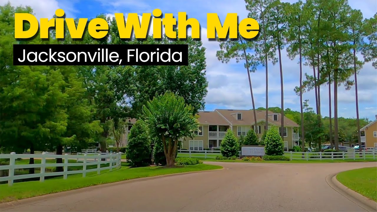 Relaxing Neighborhood Drive - Baymeadows Circle - Jacksonville, Florida