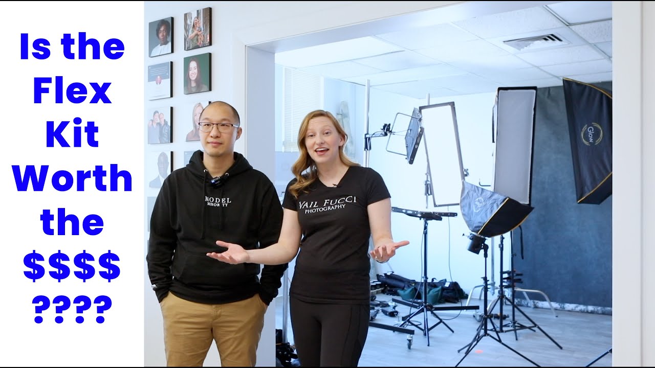 Westcott Cine Flex kit Head-to-Head Headshot Challenge with Godox AD300 Strobes in Stripboxes