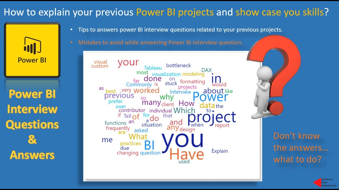 Power BI Interview question and Answers: How to explain you previous projects in Power BI