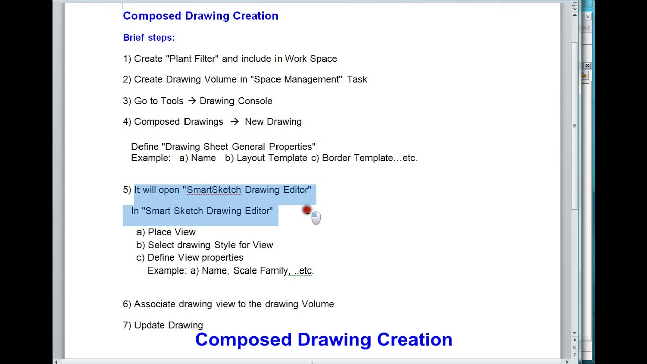 SP3D # 01 Composed Drawing Creation