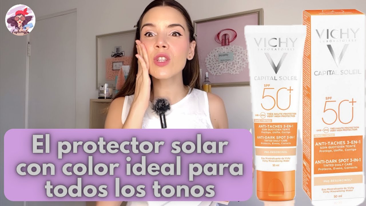 Vichy Capital Soleil Protector Solar anti-manchas SPF50 | El Mejor Protector solar con color