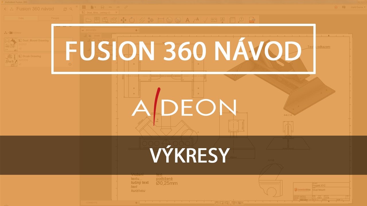 Fusion 360 n&aacute;vod - V&yacute;kresy