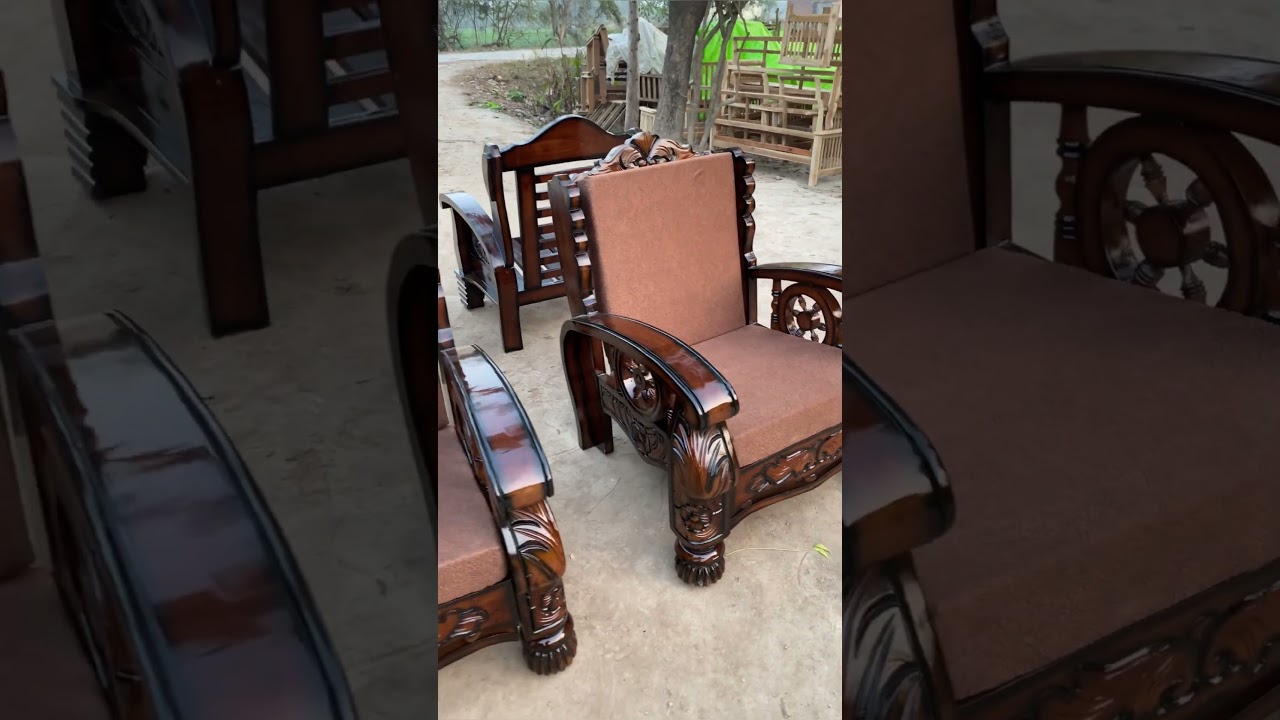 Sagon wooden sofa set
