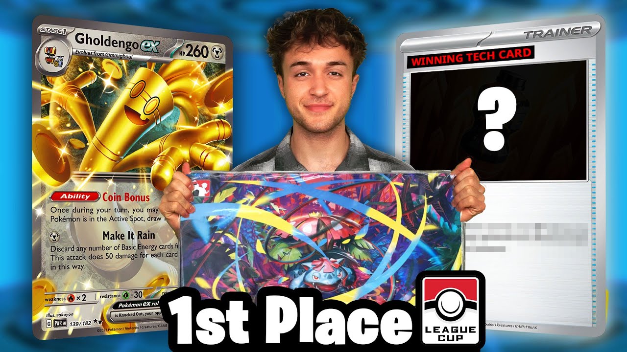 1st PLACE League Cup - UNDEFEATED Gholdengo Ex Deck Profile Pokémon TCG