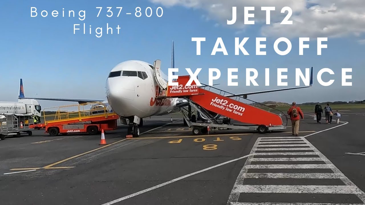 Jet2 Takeoff at Newcastle Airport | Thrilling Boeing 737-800 Flight Experience!