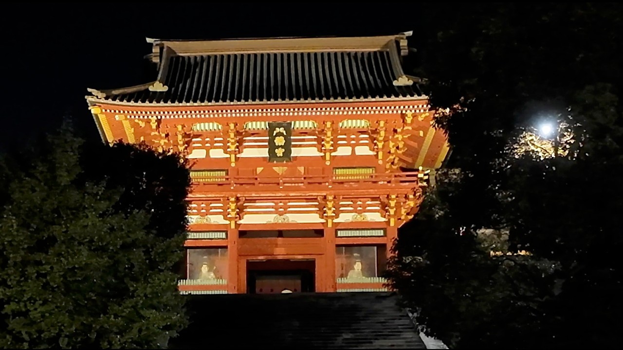 【鎌倉】鶴岡八幡宮で開運祈願！夜のライトアップ散歩