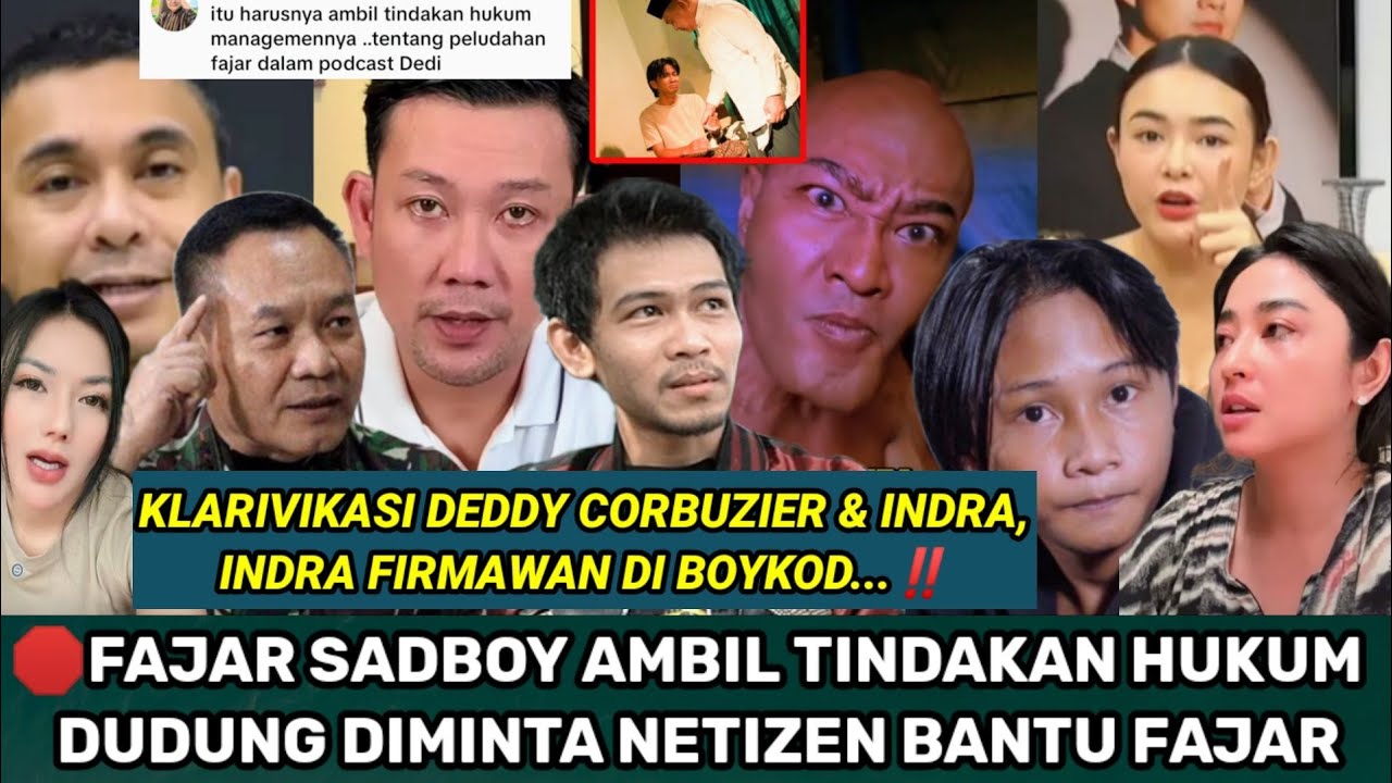 INDRA FIRMAWAN RESMI DI BOYKOD NETIZEN MINTA DUDUNG BANTU FAJAR SADBOY?