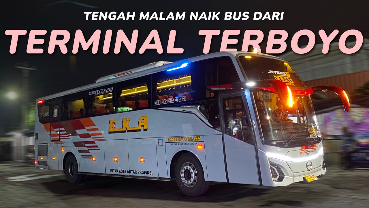 Cara Aman Tengah Malam di Terminal Paling Rawan Calo 😥 Trip Semarang - Solo Naik Bus EKA CEPAT