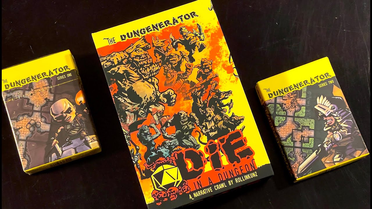 РАСПАКОВКА 'Die in a Dungeon' и 40-МИНУТНОЙ РПГ Dungenerater