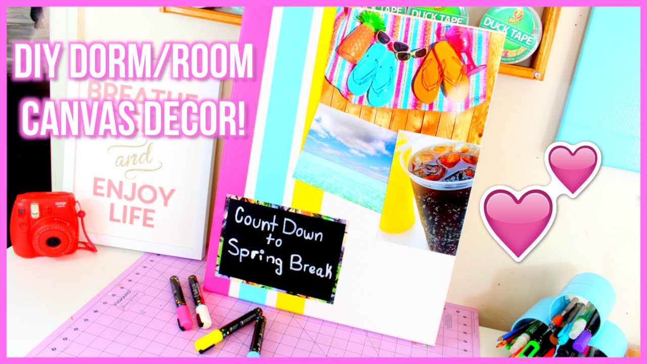 DIY DORM/ROOM DECOR! (Duct Tape Canvas Art)