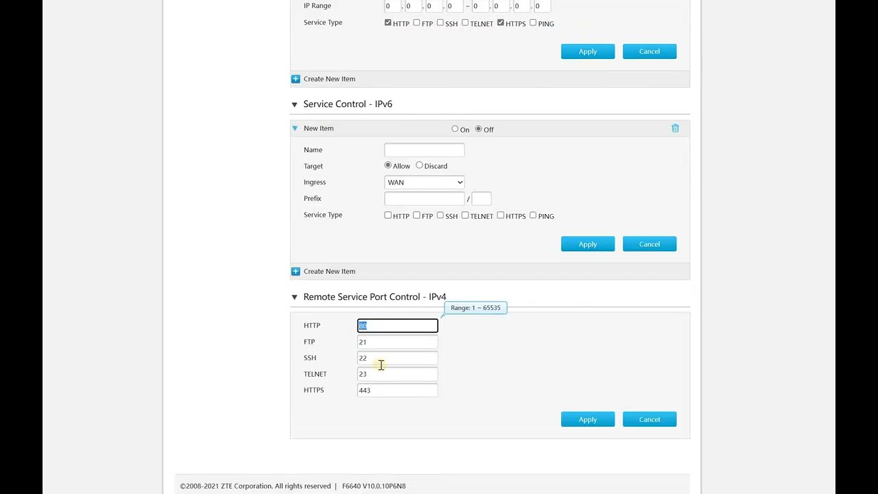ZTE ZXHN F6640 ONT | Configuration & Interface Walkthrough